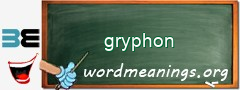 WordMeaning blackboard for gryphon